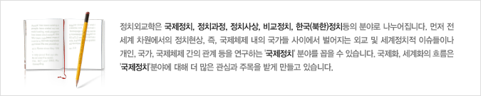 정치외교학 전공 요약