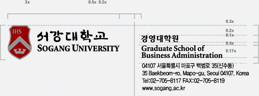좌우조합, 영문이 길 경우 시그니처 이미지